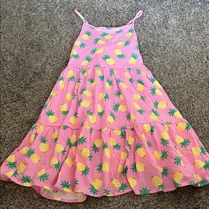 Place Pink Dress with Pineapple Design